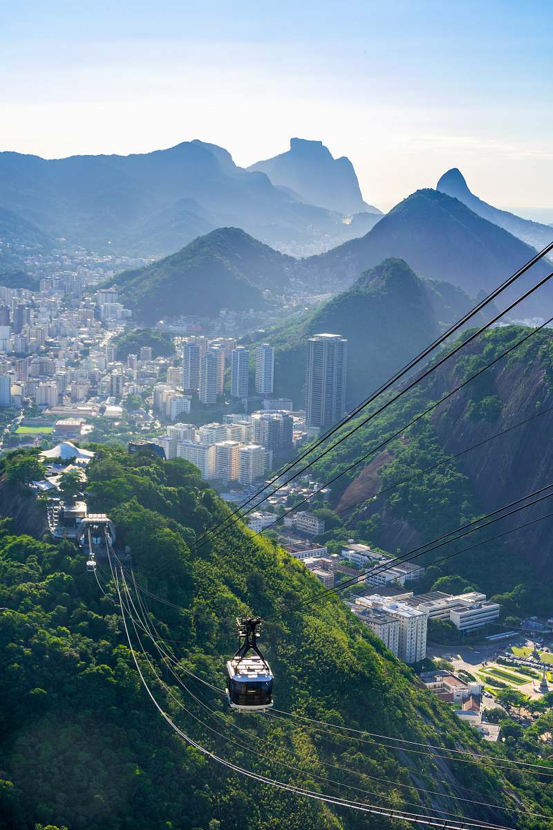 rio de janeiro high-angle photography of cable car scenery